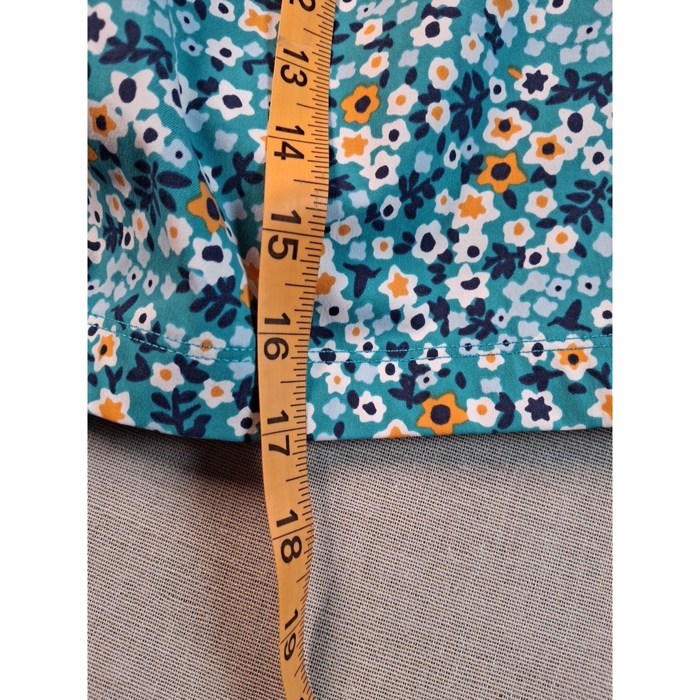 Birddogs Gym Shorts Men Medium Teal Floral Liner Drawstring Zipper Pockets 7in - Picture 12 of 16